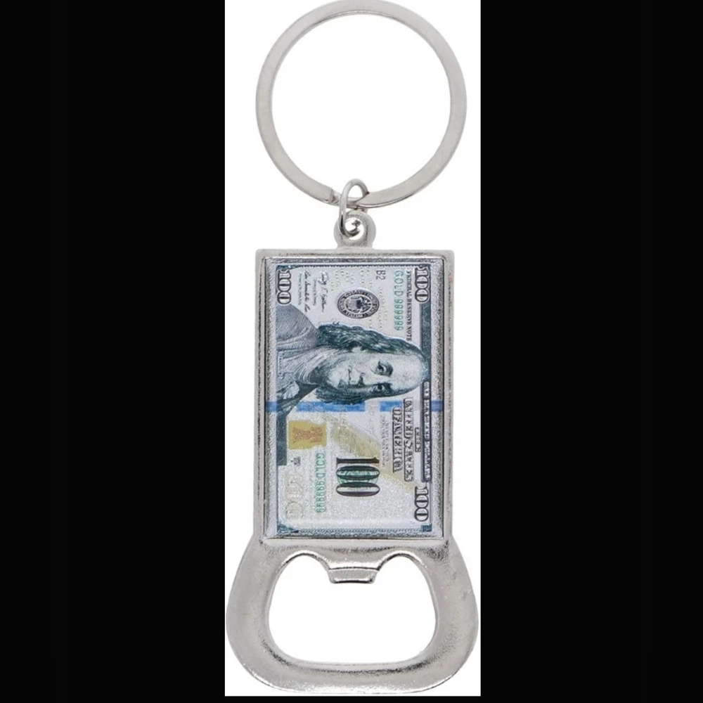 MONEY KEYCHAIN BEER BOTTLE OPENER NWT